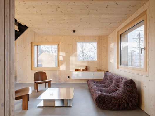 Swiss Alpine Cabin Reconstruction / Guča arch. - Interior Photography, Wood
