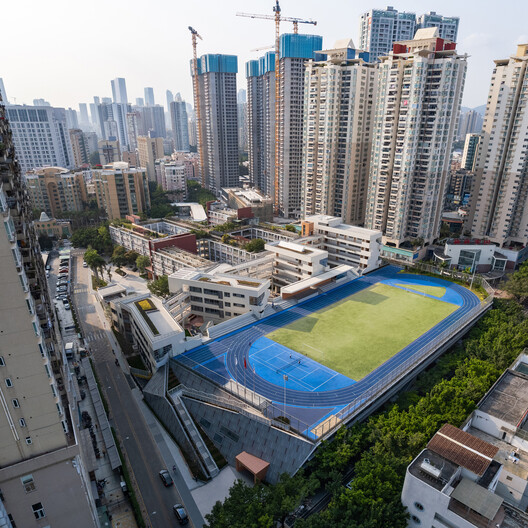 Hongling Middle School Shixia Campus / Tumushi Architects - Exterior Photography, Cityscape