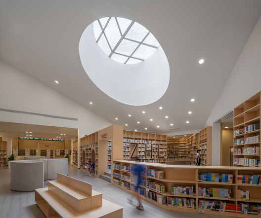 Hongling Middle School Shixia Campus / Tumushi Architects - Interior Photography, Living Room, Shelving