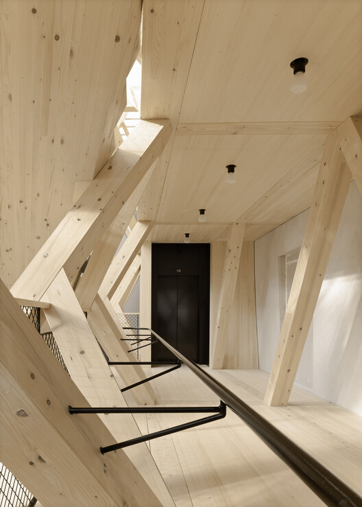 Historical Oberamteistraße Museum / wulf architekten - Interior Photography, Wood, Beam