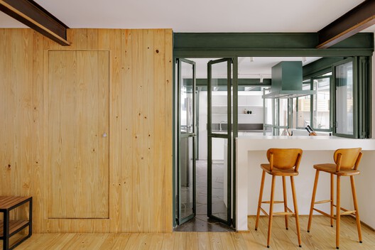 RAL House / kikacamasmie+arq RAL House / kikacamasmie+arq - Interior Photography, Wood, Lighting, Door, Glass, Chair