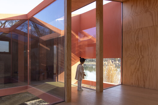 Red Bridge Cabin / Wiki World + Advanced Architecture Lab - Interior Photography, Wood