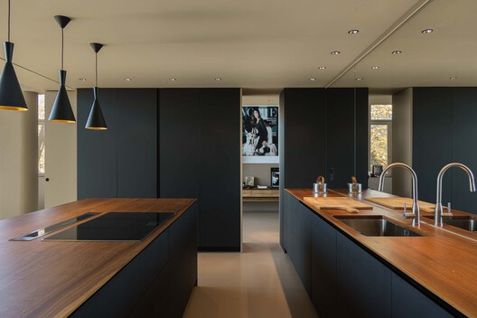 Farmers' Assembly / Lousinha Arquitectos - Interior Photography, Kitchen, Wood, Countertop, Lighting