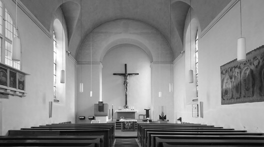 Into the Light - Christus Church / Brückner & Brückner Architekten - Interior Photography, Kitchen, Lighting, Glass, Bench