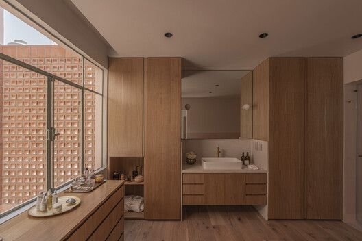 Casa Xoltic / AMASA Estudio - Fotografia de Interiores, Banheiro, Madeira, Bancada, Pia