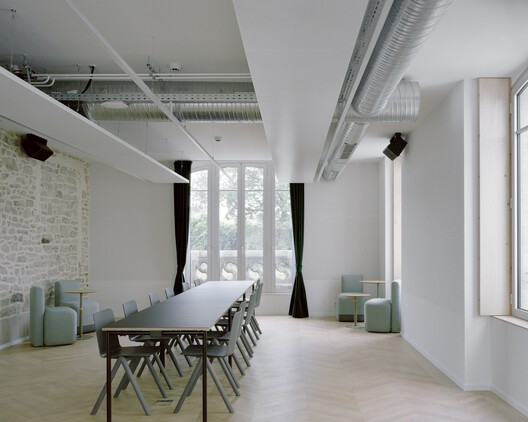Flow Third Place / Office Zola architectes - Interior Photography, Dining room, Chair, Lighting