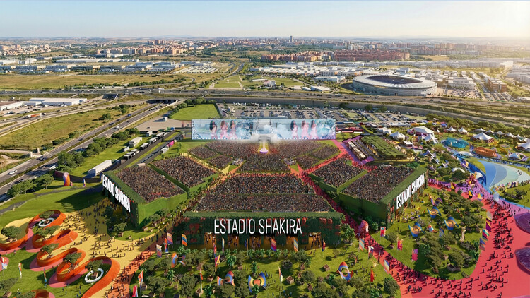 Pop Star Architecture: BIG Designs Multi-Use Stadium for Shakira’s World Tour in Madrid, Spain - Image 7 of 13