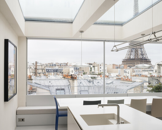 Apartment A / heros - Interior Photography, Kitchen, Chair, Glass, Balcony