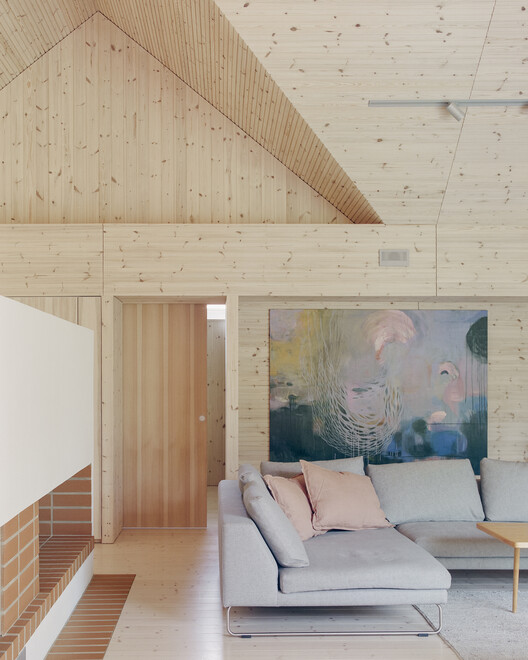 House Meriportti / LUO Architects - Interior Photography, Living Room, Wood, Chair