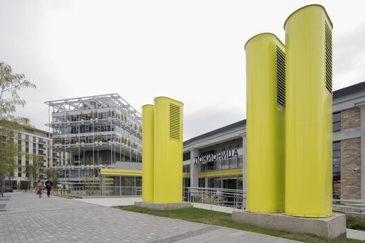 Ložionica Center for Creative Industries and Innovations and the House of e-Government / AKVS architecture - Exterior Photography, Column