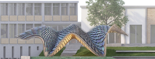 Reversible Cultural Pavilion Activates Public Space in Frankfurt 2026 - Image 11 of 16