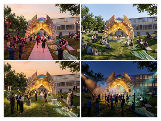 Reversible Cultural Pavilion Activates Public Space in Frankfurt 2026 - Image 8 of 16