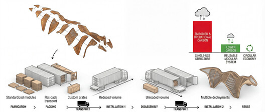 Reversible Cultural Pavilion Activates Public Space in Frankfurt 2026 - Image 16 of 16