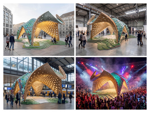 Reversible Cultural Pavilion Activates Public Space in Frankfurt 2026 - Image 9 of 16