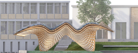 Reversible Cultural Pavilion Activates Public Space in Frankfurt 2026 - Image 10 of 16