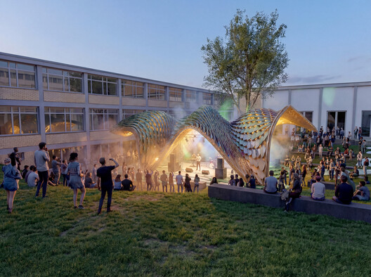 Reversible Cultural Pavilion Activates Public Space in Frankfurt 2026 - Image 6 of 16
