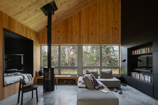 Scotch Chalet / CARTA. Architecte + Designer - Interior Photography, Living Room, Wood, Lighting, Glass