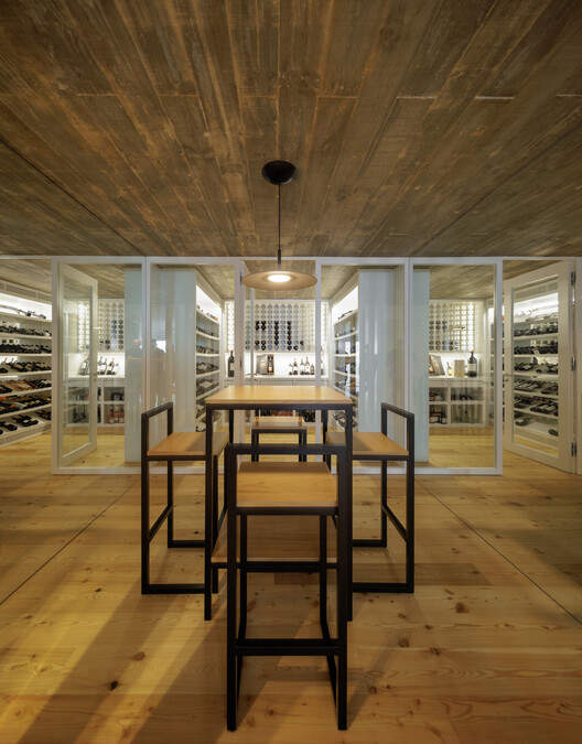 PCG House / Visioarq Arquitectos - Interior Photography, Dining room, Wood, Glass