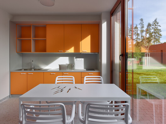 Senior Citizens' Home in Nový Bydžov  / Architektura - Interior Photography, Kitchen, Wood, Chair, Countertop