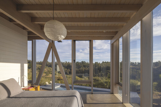 House SI / Iragüen Viñuela Arquitectos - Interior Photography, Wood, Beam, Bedroom