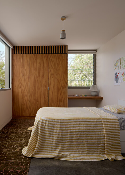 Henville Street House  / Philip Stejskal Architecture - Interior Photography, Bedroom, Bed, Wood, Lighting
