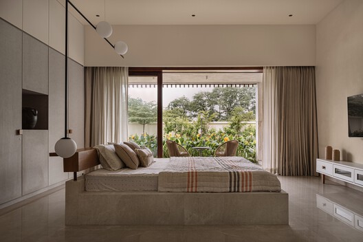 PBR House / Studio Saransh - Interior Photography, Bedroom, Wood, Bed, Lighting