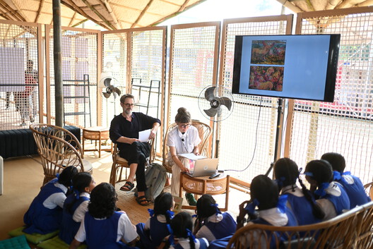The German Pavilion at the Kerala Literature Festival 2026 / The Purple Ink Studio - Interior Photography, Chair