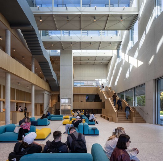 University of Limerick Student Center / Carr Cotter & Naessens - Interior Photography, Stairs, Chair