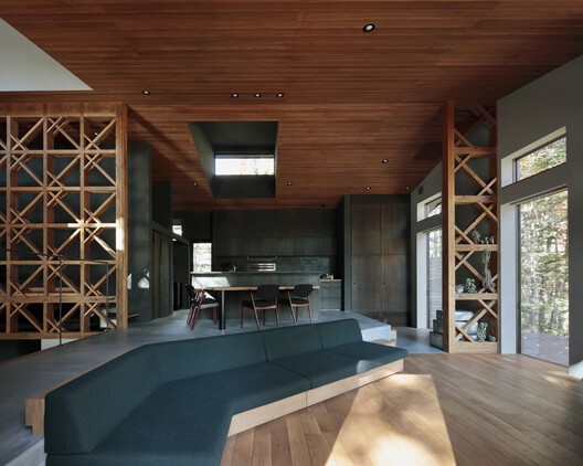 YMK House / Takeshi Hirobe Architects YMK House / Takeshi Hirobe Architects - Interior Photography, Kitchen, Wood, Lighting, Table, Chair