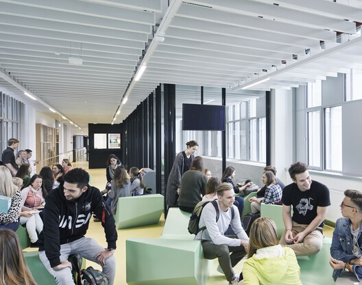 Med Uni Campus Graz / Riegler Riewe Architekten - Interior Photography, Stairs, Chair