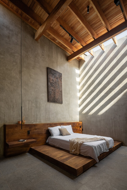 The House of Time / Natura Futura - Interior Photography, Bedroom, Wood, Lighting, Bed