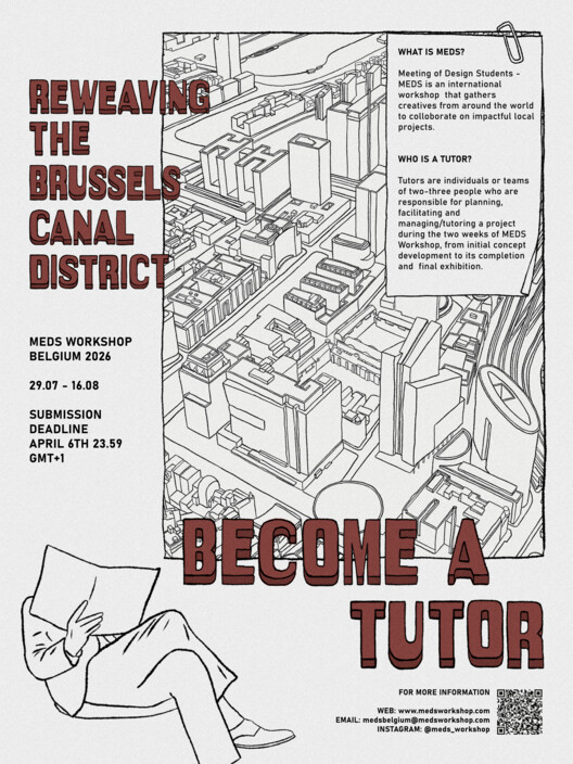 Tutor Call for MEDS Workshop Belgium 2026: Reweaving the Brussels Canal District - Image 1 of 1