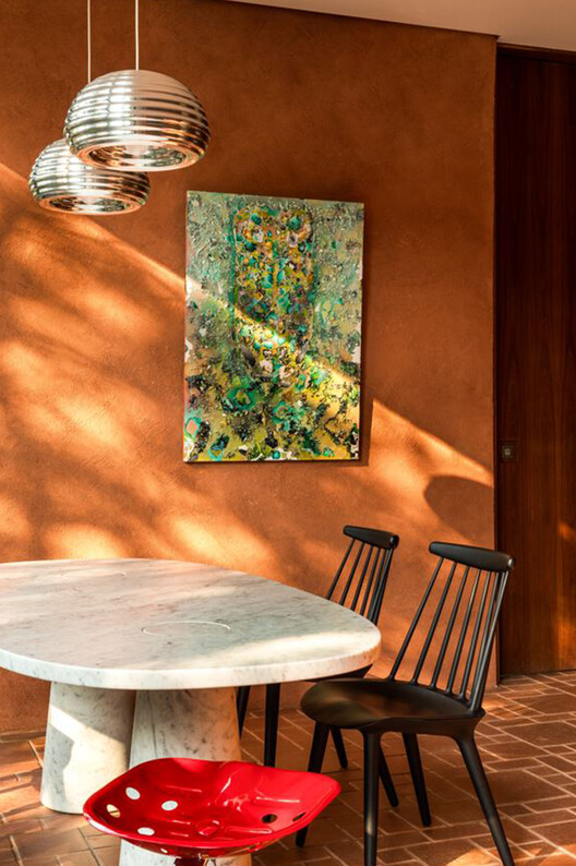 House 17-JB / Luiz Volpato Arquitetura - Interior Photography, Wood, Chair, Table, Lighting