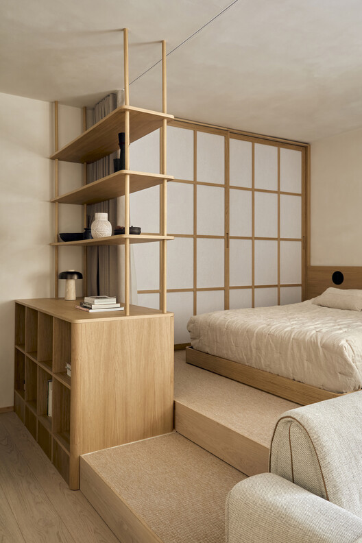 Apartamento Bernabéu / StudioMadera - Fotografía interior, Dormitorio, Madera, Iluminación, Camas