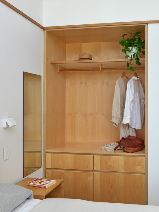 Moffat Morphing House  / Arcke - Interior Photography, Closet, Wood, Door, Shelving