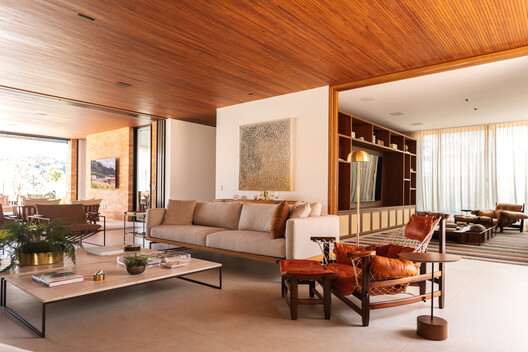 GLG Residence / Ximenes Leite Arquitetura - Interior Photography, Living Room, Sofa, Wood, Table, Chair