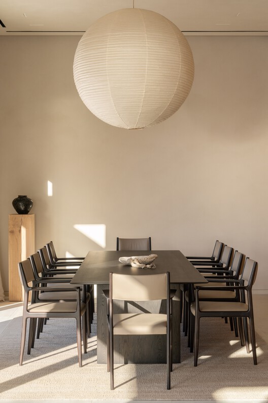 Villa in Recco / Gosplan + Giordano Hadamik Architects + caarpa + studio.skey - Interior Photography, Dining room, Table, Wood, Chair, Glass