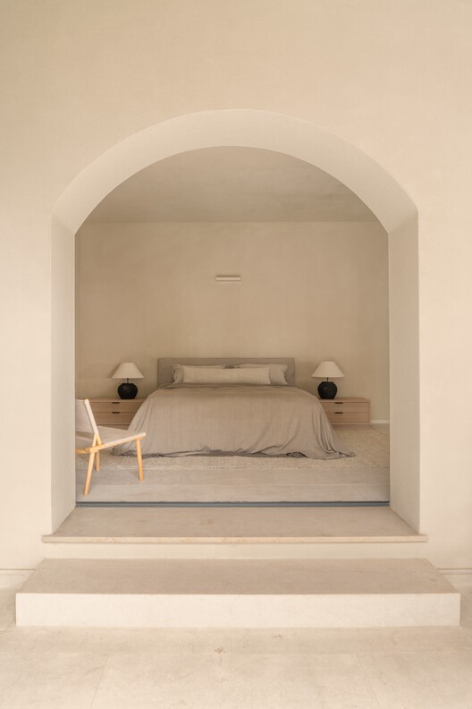 Villa in Recco / Gosplan + Giordano Hadamik Architects + caarpa + studio.skey - Interior Photography, Bedroom, Arch