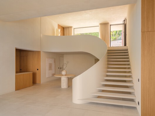 Villa in Recco / Gosplan + Giordano Hadamik Architects + caarpa + studio.skey - Interior Photography, Stairs, Wood, Handrail