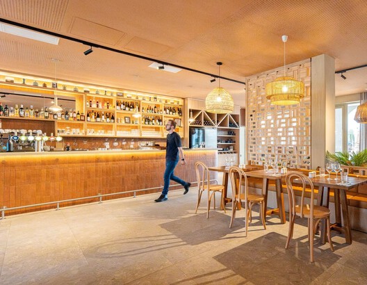 The Babel Community - Coliving Residence  / D'HOUNDT+BAJART Architectes&associés - Interior Photography, Kitchen, Wood, Lighting, Chair, Table