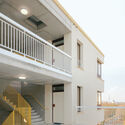 Platte-Lostraat  Collective Housing  / KPW architecten - Interior Photography, Residential Architecture, Stairs, Facade, Handrail, Door, Balcony
