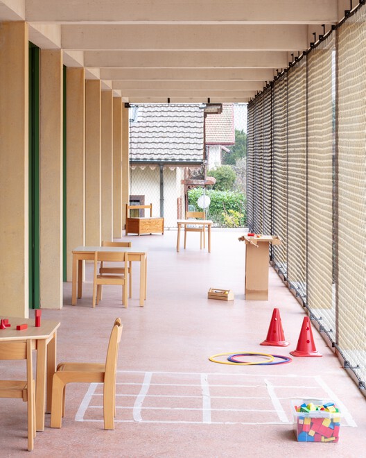 Collège des Parcs School Extension and two Sport Halls / Stoa architectes Collège des Parcs School Extension and two Sport Halls / Stoa architectes - Interior Photography, Wood, Chair