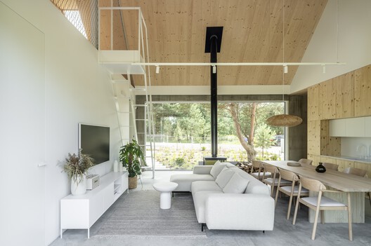 Kownatki Lake House  / Archmondo - Interior Photography, Living Room, Wood, Chair