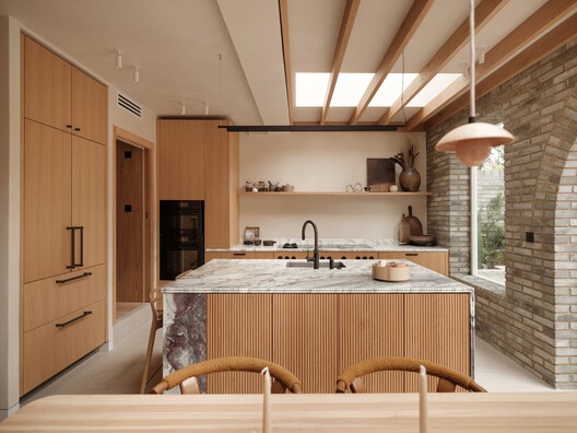 Islington House  / Architecture for London + Hamish Vincent Design - Interior Photography, Kitchen, Countertop, Wood, Chair
