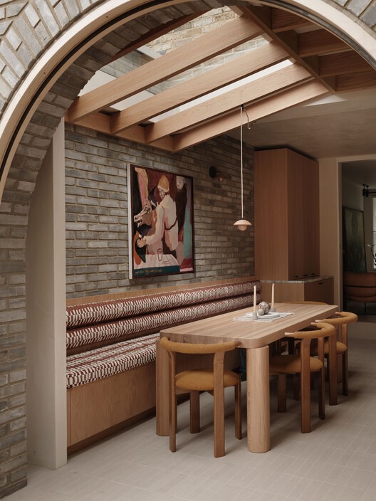 Islington House  / Architecture for London + Hamish Vincent Design - Interior Photography, Wood, Brick, Chair, Beam