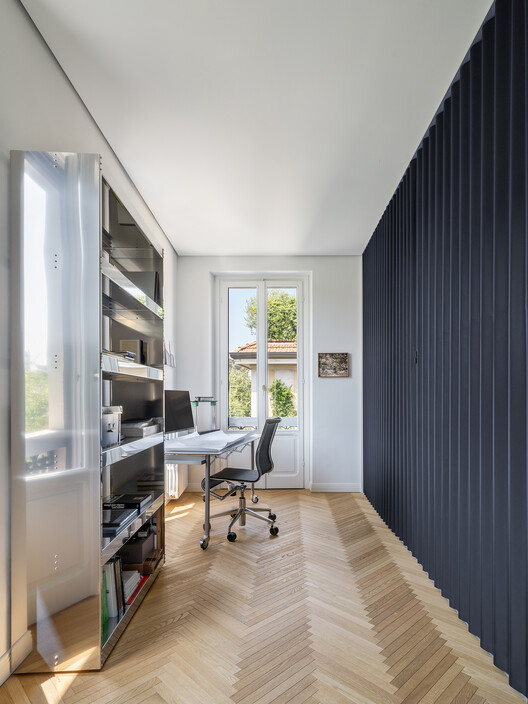 MMMM Apartment / depaolidefranceschibaldan architetti - Interior Photography, Wood, Lighting, Shelving, Chair