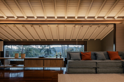 Renovation of the Mountain House  AC. / DARP - De Arquitectura y Paisaje - Interior Photography, Living Room, Wood, Beam, Chair