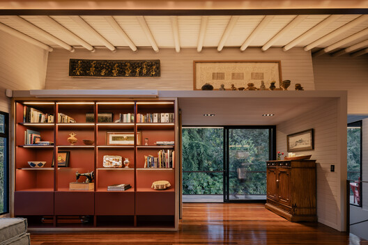 Renovation of the Mountain House  AC. / DARP - De Arquitectura y Paisaje - Interior Photography, Shelving, Wood, Lighting, Chair