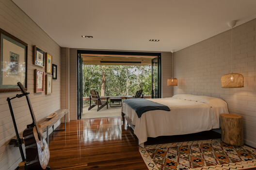 Renovation of the Mountain House  AC. / DARP - De Arquitectura y Paisaje - Interior Photography, Bedroom, Wood, Bed, Lighting, Chair