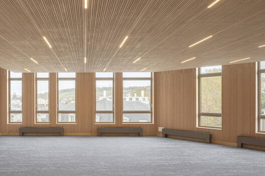 Paramedical Training Institute and Parking Structure / VIB Architecture - Interior Photography, Wood
